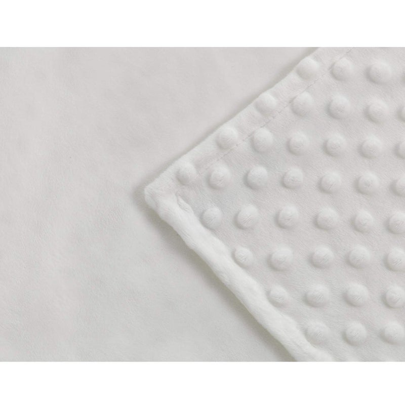 RelaxBlanket 60''x80'' Duvet Cover for Weighted Blanket | Premium Super Soft Minky Dot | White - Image 5